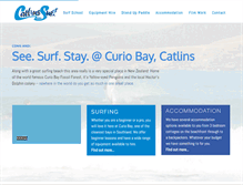 Tablet Screenshot of catlins-surf.co.nz
